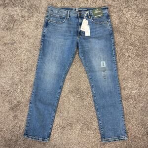 Mutual Weave Jeans Men's Size 36x30 The Slim Casual Medium Wash Stretch NWT